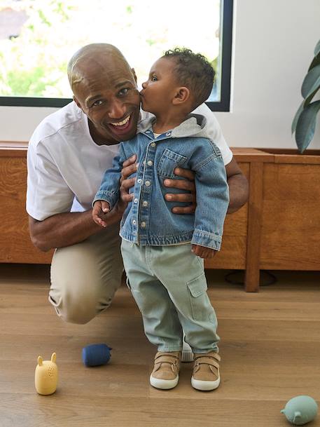 Pantalon ballon bébé garçon vert sauge 2 - vertbaudet enfant 