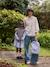 Robe-chemise fille effet 2 en 1 écru+gris chiné+marine 13 - vertbaudet enfant 