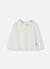 Ensemble bébé fille en maille brodé feuilles Blanc 3 - vertbaudet enfant 