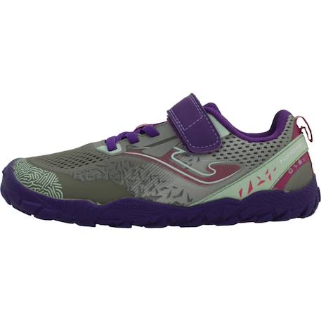 Basket fille modèle bftunjw2624v tundra junior barefoot Violet gris 2 - vertbaudet enfant 