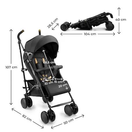 Siège Auto Kinderkraft SAFETY FIX 2 i-Size 76-150 cm avec ISOFIX, TOP TETHER, H-GUARD, SIDE PROTECT et EASY GROW Gris+Noir 12 - vertbaudet enfant 