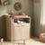 Chambre bébé duo: lit bébé 60x120 évolutif et commode à langer 2 portes décor bois hêtre - adele Marron 4 - vertbaudet enfant 