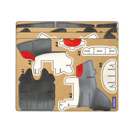 Puzzle 3d construction&son animaux marins - requin Multicolor 2 - vertbaudet enfant 