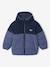 Doudoune à capuche garçon bleu+rouille 1 - vertbaudet enfant 
