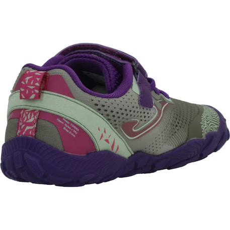 Basket fille modèle bftunjw2624v tundra junior barefoot Violet gris 3 - vertbaudet enfant 