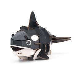 Jouet-Jeux éducatifs-Puzzle 3d construction&son animaux marins - orca