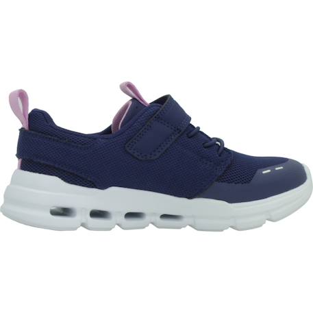 Basket fille synthétique légère et souple Bleu nvy+Gris lgy+Rose+Rose ltpk 1 - vertbaudet enfant 