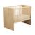 Chambre bébé duo: lit bébé 60x120 évolutif et commode à langer 2 portes décor bois hêtre - adele Marron 6 - vertbaudet enfant 