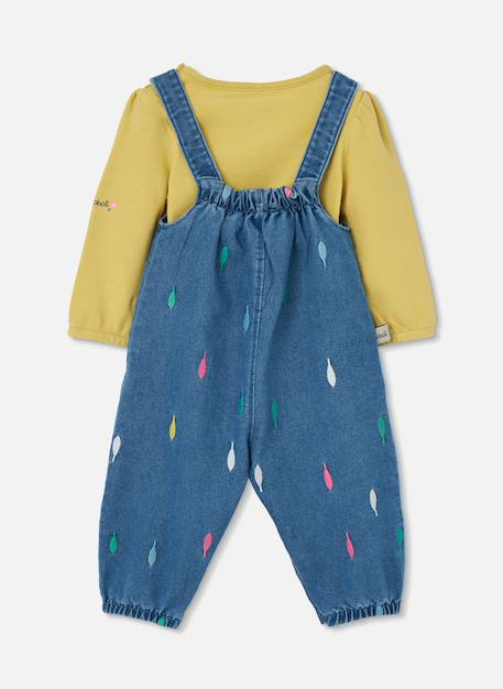Ensemble bébé imprimé feuilles Bleu 4 - vertbaudet enfant 