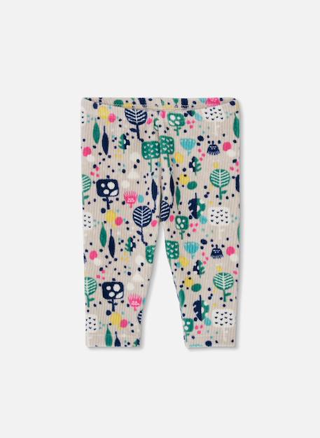 Ensemble bébé maille imprimé arbres Blanc 4 - vertbaudet enfant 