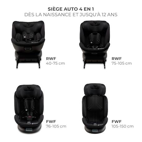 Siege auto xpedition 3 i size pratique confortable Beige+Gris+Noir+Vert 15 - vertbaudet enfant 