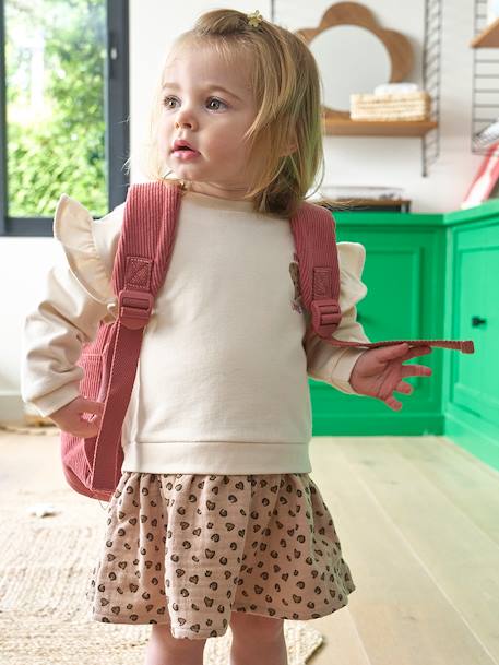 Sac à dos bébé fille polyester vieux rose 2 - vertbaudet enfant 