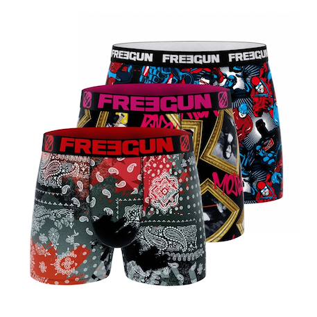 Pack surprise de 3 boxers microfibre Multi-couleurs 2 - vertbaudet enfant 