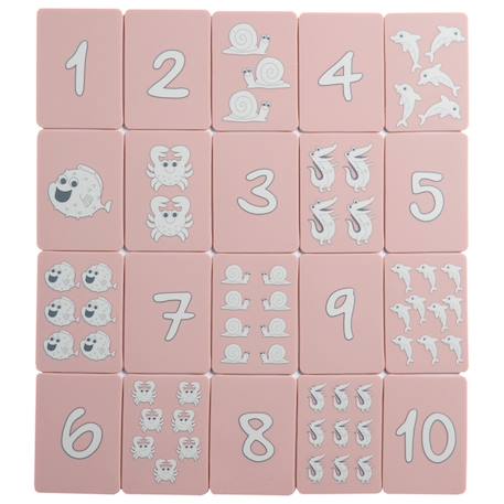 Cartes imperméables en silicone souple pour jouer dans l'eau Blue+Pink 4 - vertbaudet enfant 