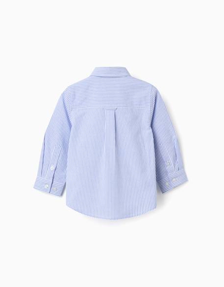 Chemise oxford à rayures Bleu clair 2 - vertbaudet enfant 