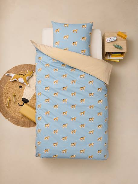 Parure housse de couette enfant ODYSSEE bleu moyen 1 - vertbaudet enfant 