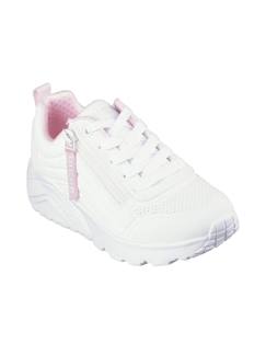 Chaussures-Chaussures fille 23-38-Baskets, tennis-Basket blanc à fermeture éclair uno lite easy zip – confort et style enfant