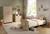 Chambre bébé trio: lit bébé 60x120 évolutif, commode à langer 2 portes et armoire 2 portes décor bois hêtre - adele Marron 2 - vertbaudet enfant 