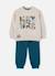 Ensemble garçon molleton imprimé nature Beige 1 - vertbaudet enfant 