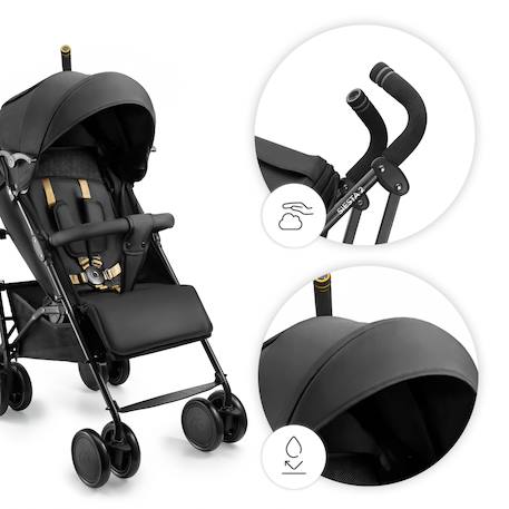 Siège Auto Kinderkraft SAFETY FIX 2 i-Size 76-150 cm avec ISOFIX, TOP TETHER, H-GUARD, SIDE PROTECT et EASY GROW Gris+Noir 9 - vertbaudet enfant 
