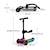 Trottinette Kinderkraft RAKET UP 2 en 1 avec Siège Réglable, Roues RGB et LED, Guidon Ajustable et Pliage Compact Beige+Black+Blue+Pink 12 - vertbaudet enfant 