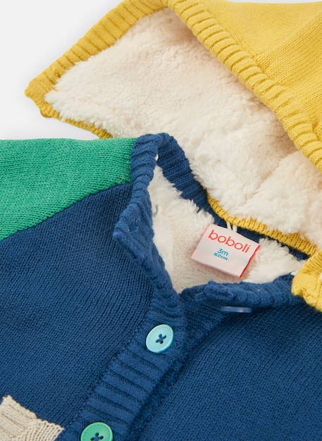 Veste bébé garçon maille à capuche Bleu 3 - vertbaudet enfant 