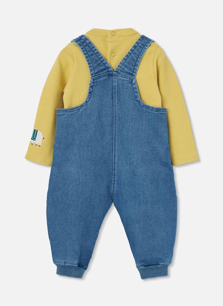 Ensemble bébé garçon brodé d'animaux Bleu 2 - vertbaudet enfant 