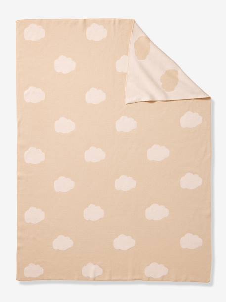 Couverture bébé en coton NUAGES beige 3 - vertbaudet enfant 