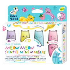 Jouet-Set de 4  marqueurs mini parfumé - meow meow