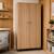 Chambre bébé trio: lit bébé 60x120, commode à langer 2 tiroirs et armoire 2 portes décor bois chêne - come Marron/gris 4 - vertbaudet enfant 