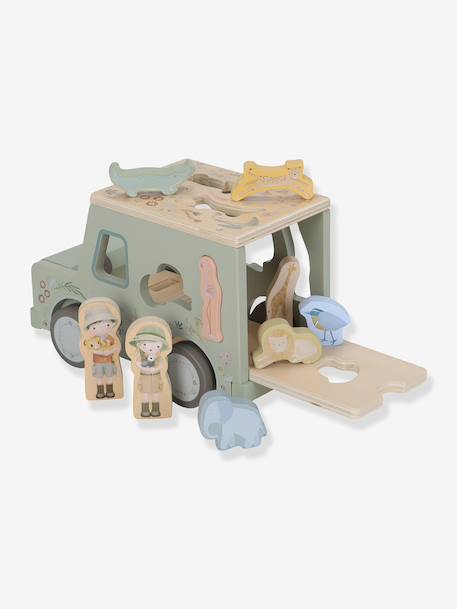 Boîte à formes voiture Safari Friends vert 2 - vertbaudet enfant 