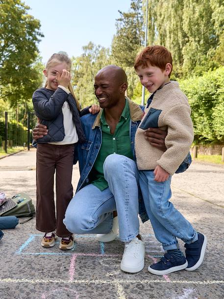 Parka 3 en 1 garçon amovible bleu ardoise+noix de pécan 4 - vertbaudet enfant 