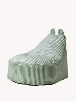 Chambre et rangement-Chambre-Chaise, tabouret, fauteuil-Tabouret, pouf-Pouf enfant en velours côtelé Ourson