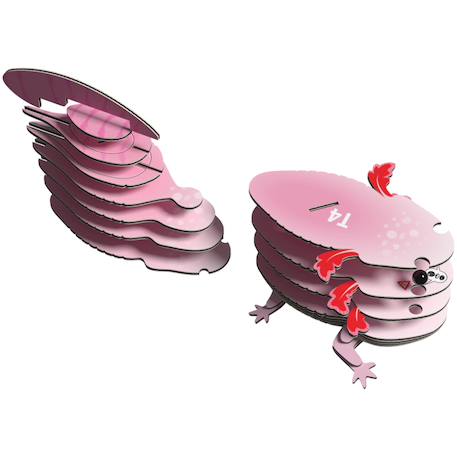 Puzzle 3d animal marin - axolotl Pink 3 - vertbaudet enfant 