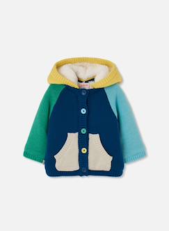 Bébé-Manteau, combipilote, nid d'ange-Manteau-Veste bébé garçon maille à capuche