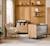 Chambre bébé duo: lit bébé 60x120 et commode à langer 2 tiroirs décor bois chêne - come Marron/gris 1 - vertbaudet enfant 