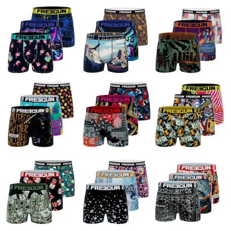 Pack surprise de 12 boxers microfibre Multi-couleurs 3 - vertbaudet enfant 