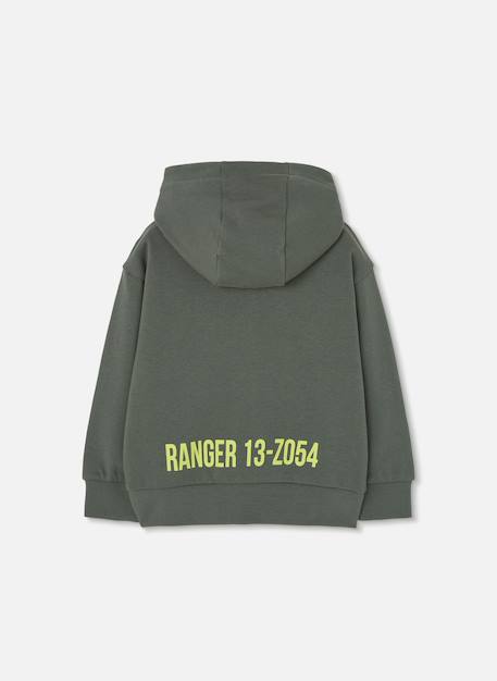 Veste garçon en molleton à capuche Gris 3 - vertbaudet enfant 