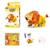 Puzzle 3d construction&son animaux sauvages - lion Multicolor 4 - vertbaudet enfant 