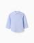 Chemise oxford à rayures Bleu clair 1 - vertbaudet enfant 