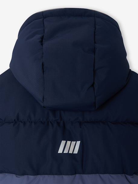 Doudoune à capuche garçon bleu+rouille 6 - vertbaudet enfant 