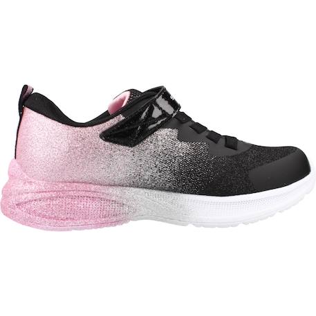 Basket fille modèle microspec max advance - glitz Noir bkrg+Rose ltpl 1 - vertbaudet enfant 