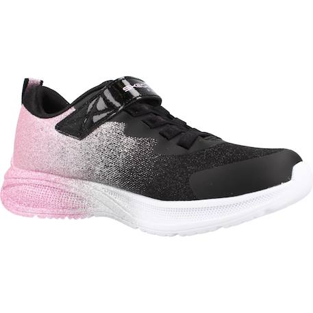 Basket fille modèle microspec max advance - glitz Noir bkrg+Rose ltpl 5 - vertbaudet enfant 