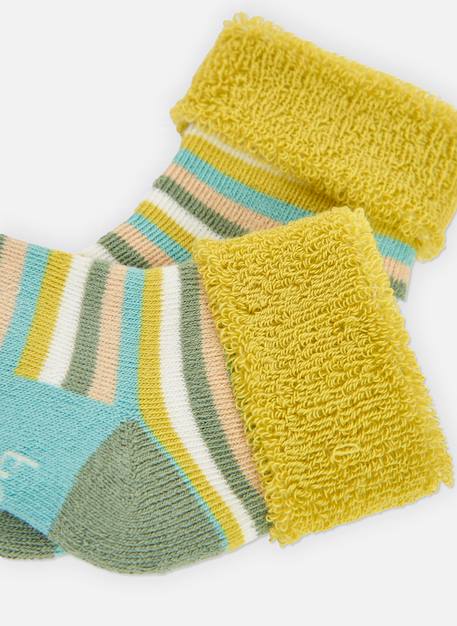 Lot chaussettes bébé imprimé girafes Blanc 3 - vertbaudet enfant 