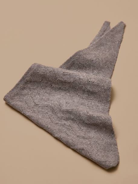 Foulard triangle fille Avoine chine+Taupe chine 6 - vertbaudet enfant 
