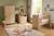 Chambre bébé trio: lit bébé 60x120 évolutif, commode à langer 2 portes et armoire 2 portes décor bois hêtre - adele Marron 1 - vertbaudet enfant 