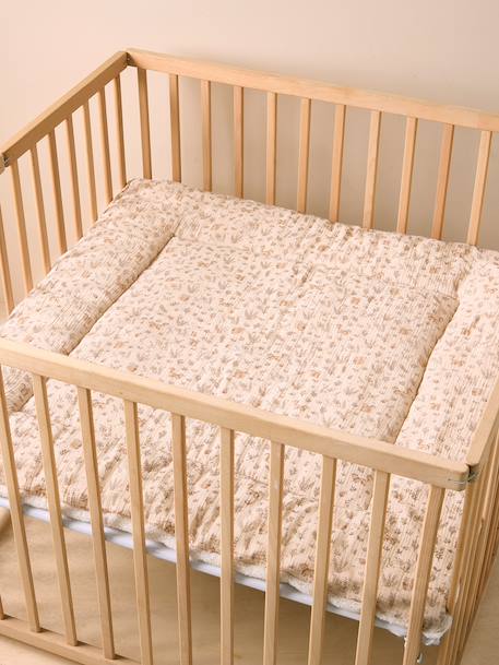 Fond de parc en gaze de coton Nutty ficelle 1 - vertbaudet enfant 