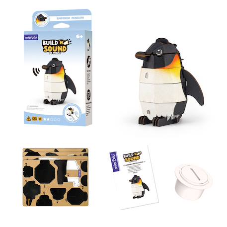 Puzzle 3d construction&son animaux marins - manchot empereur Multicolor 4 - vertbaudet enfant 