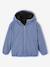 Blouson réversible à capuche garçon bleu grisé+vert sapin 2 - vertbaudet enfant 