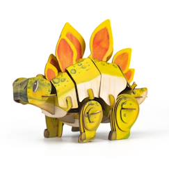Jouet-Jeux éducatifs-Puzzle 3d construction&son dino - stegosaure